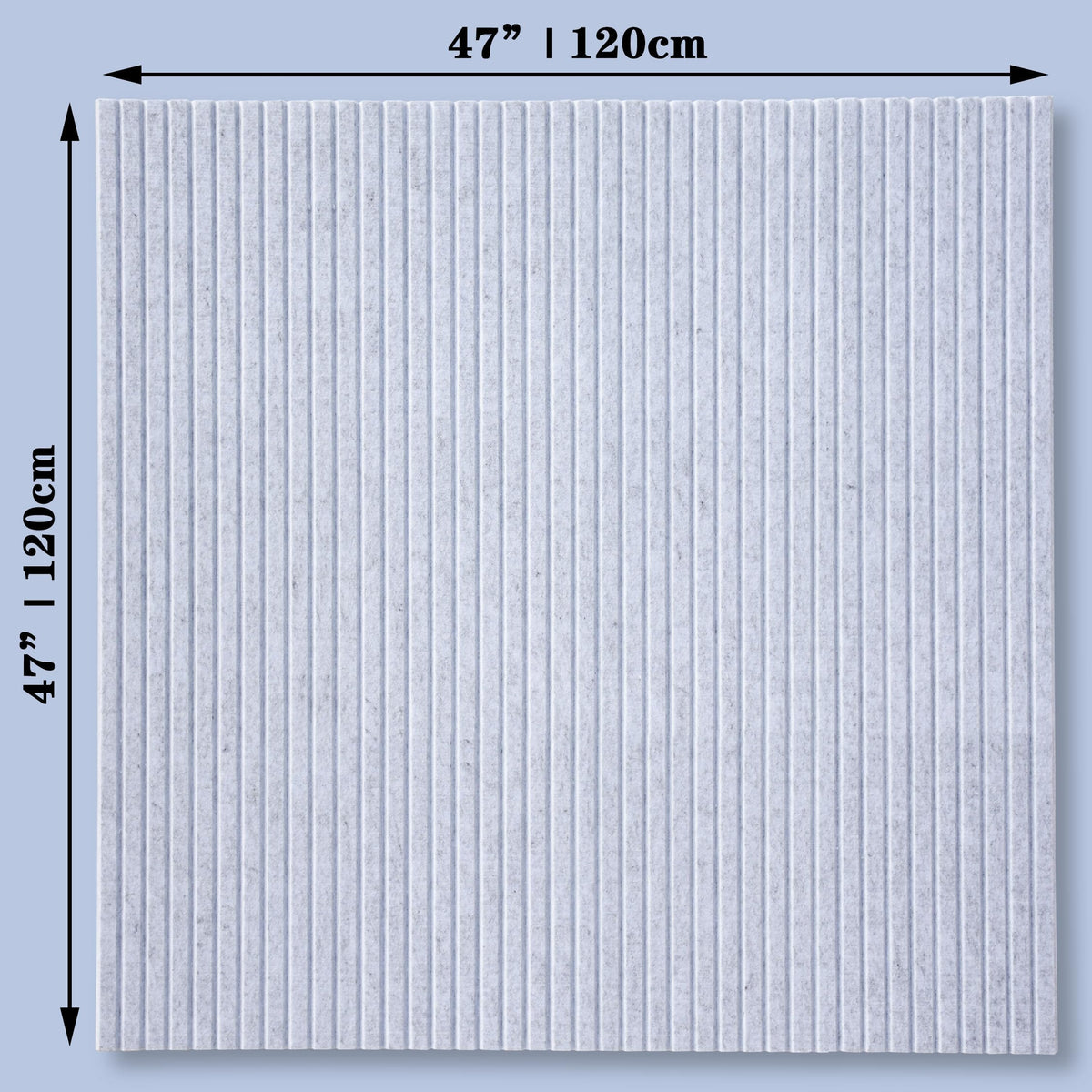 YOUDEFUL Large Cork Board Alternative-12 Pcs Self-Adhesive Felt Bulletin Board Tiles, Felt Pin Board Cork Board Tiles for Home Office Wall Decor, Tack Board 47"x35" (Light Grey