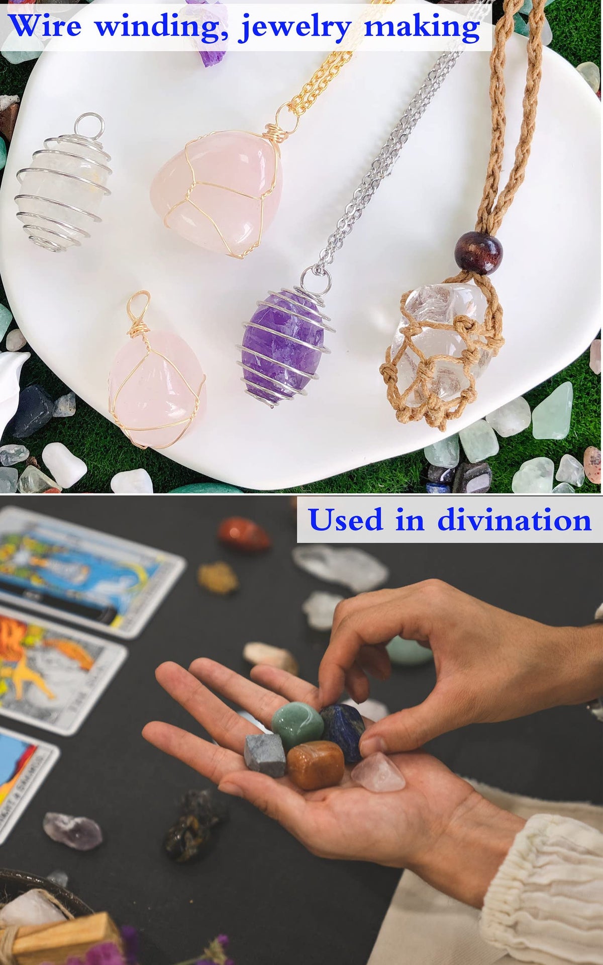 Blue Solidate Tumbled Polished Natural Healing Crystals Stones Bulk Stones Crystal for Energy Reiki Tumbling Cabbing Balancing Decoration Gemstones Crystal Healing Meditation Therapy Gift 100g