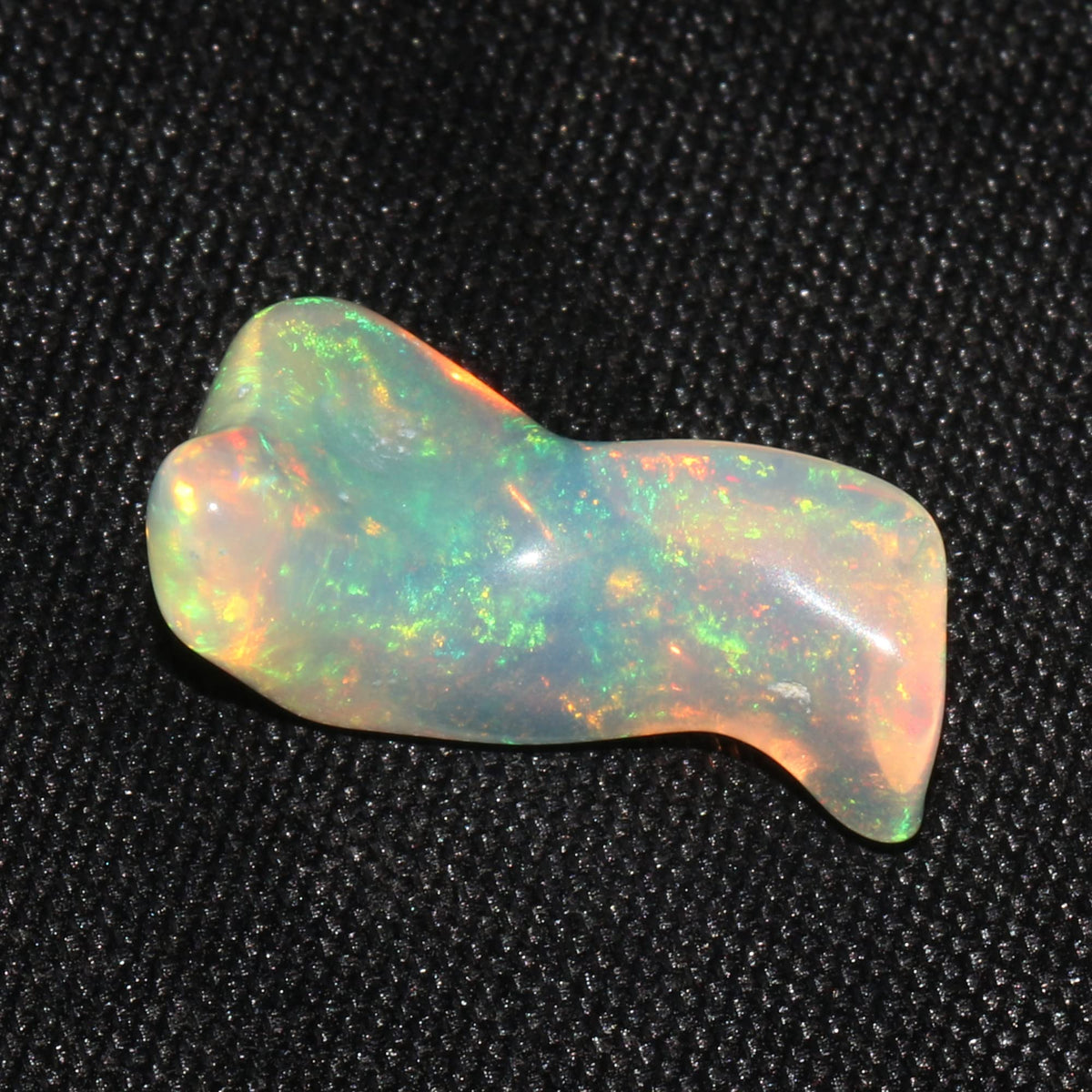 GEMHUB Natural Ethiopian Welo Opal Rough Stone, Raw Crystal, October Birthstone, Handpicked Stone, Jewelry Making Gemstone, Ultra Fire Opal, Size-13X8X4 mm