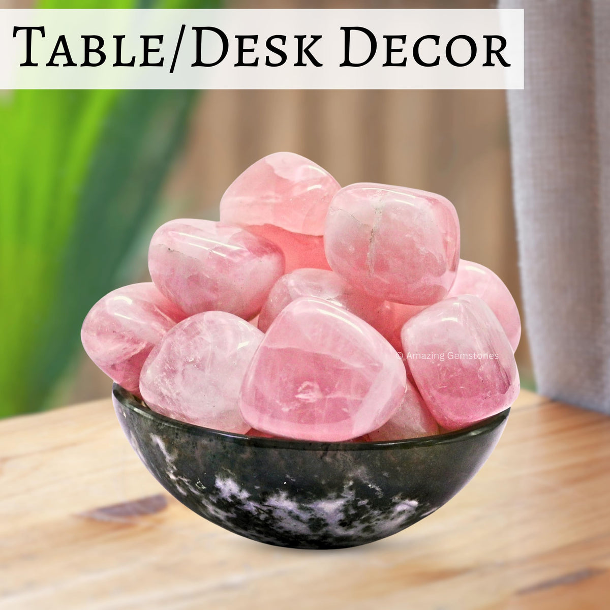 Amazing Gemstone Star Rose Quartz Crystal Tumbled Stones Polished Rocks - Natural Gem Stones for Healing - DIY Crystals for Protection (1 Piece)