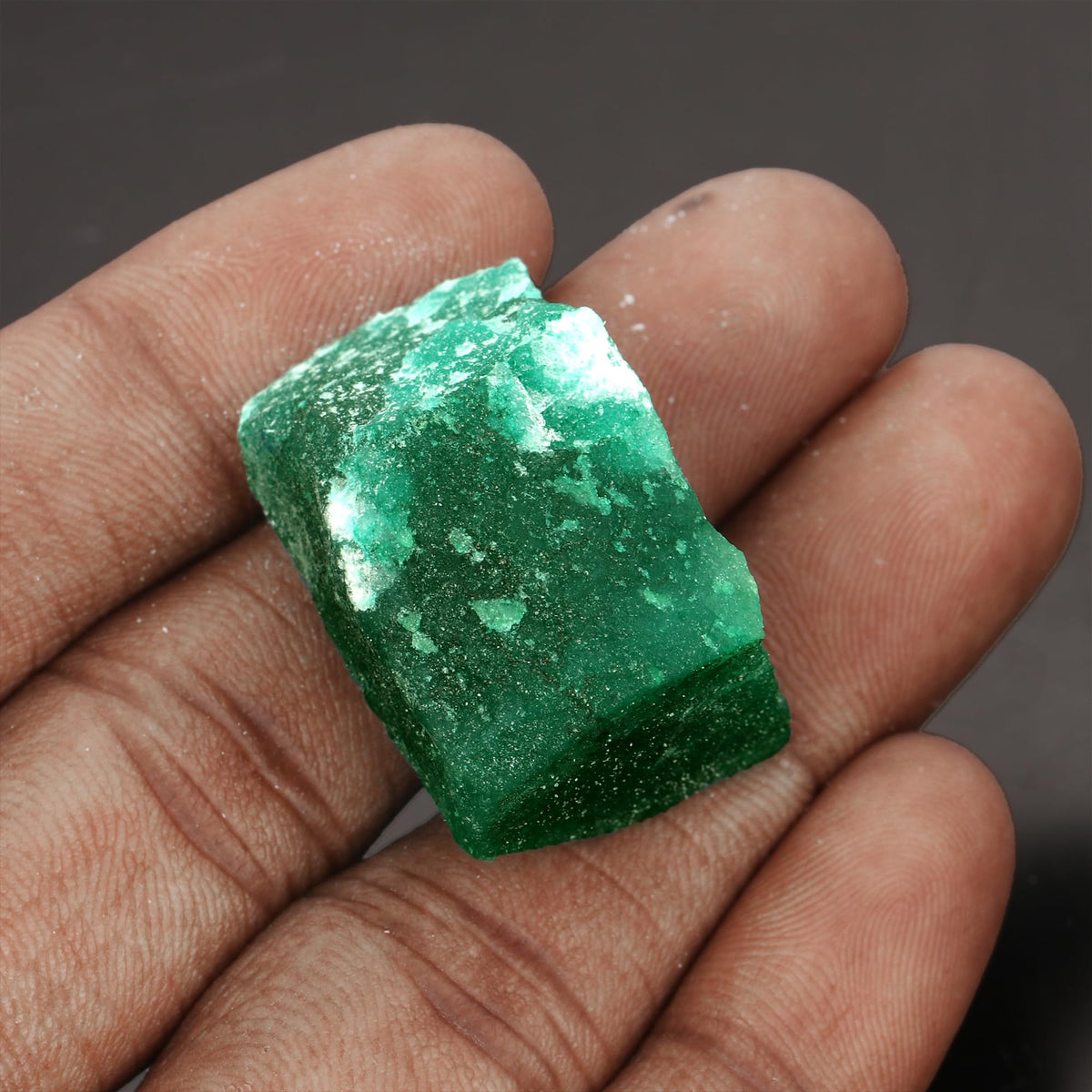 GEMHUB Protection Green Emerald Crystals and Healing Stones 218.00 Ct Gemstones for Jewelry Making | Uncut Rough Emerald Gem Stones