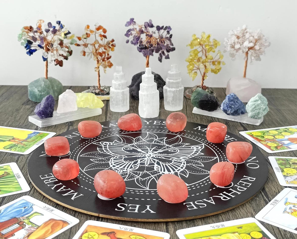 MAIBAOTA Watermelon Stones Bulk Natural Polished Crystals Tumbled Stones Crystal Rocks Natural Gemstones Vase Filler Decorative Stones 200 Gram
