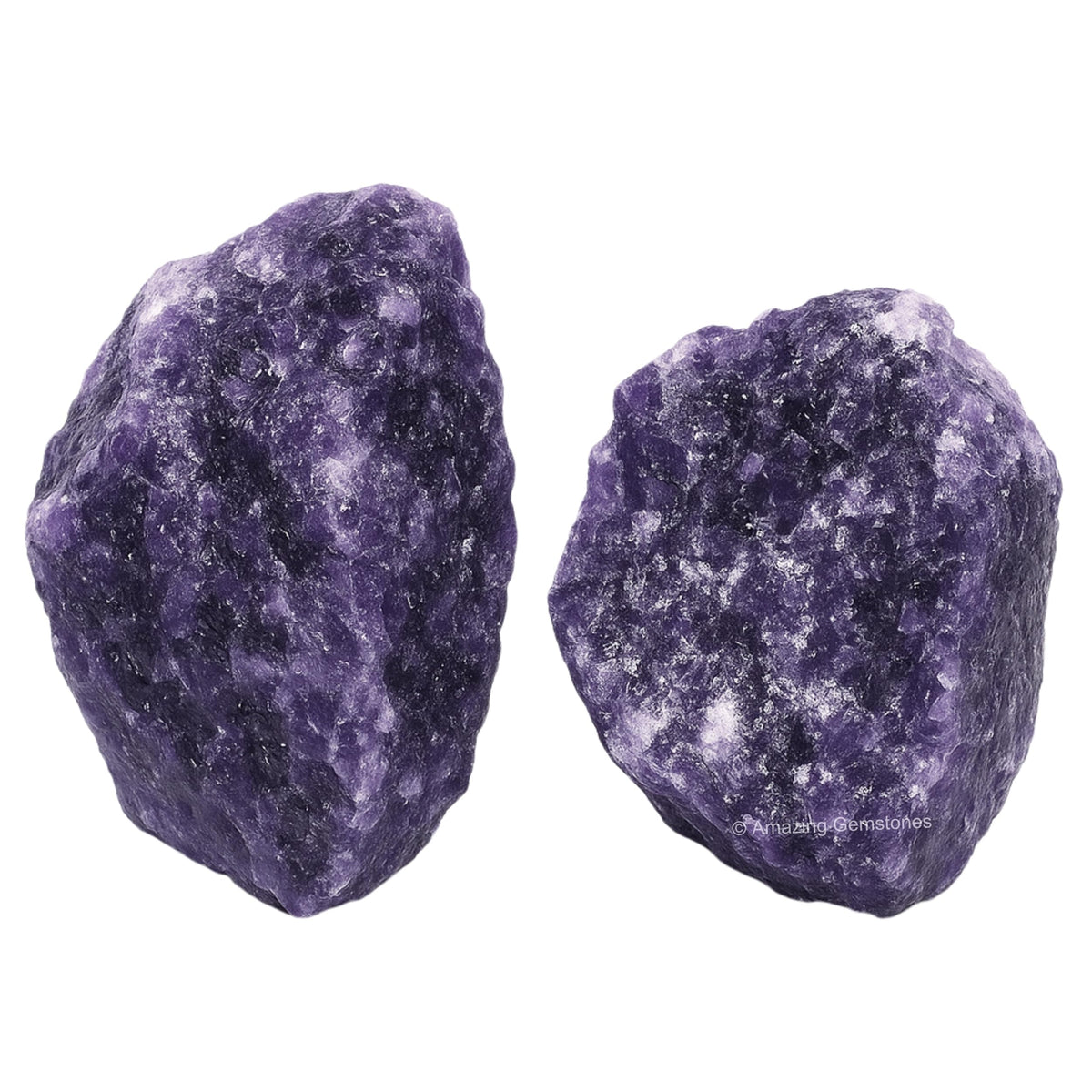 Amazing Gemstone Lepidolite Raw Crystals and Healing Stones, Natural Rocks for Tumbling and DIY Raw Stones and Crystals (1 Piece)
