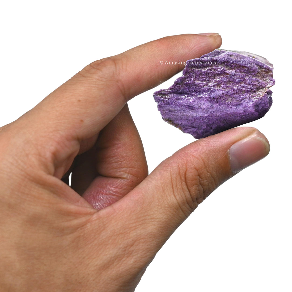 Amazing Gemstone Stitchtite Raw Crystals and Healing Stones, Natural Rocks for Tumbling and DIY Raw Stones and Crystals (1 Piece)