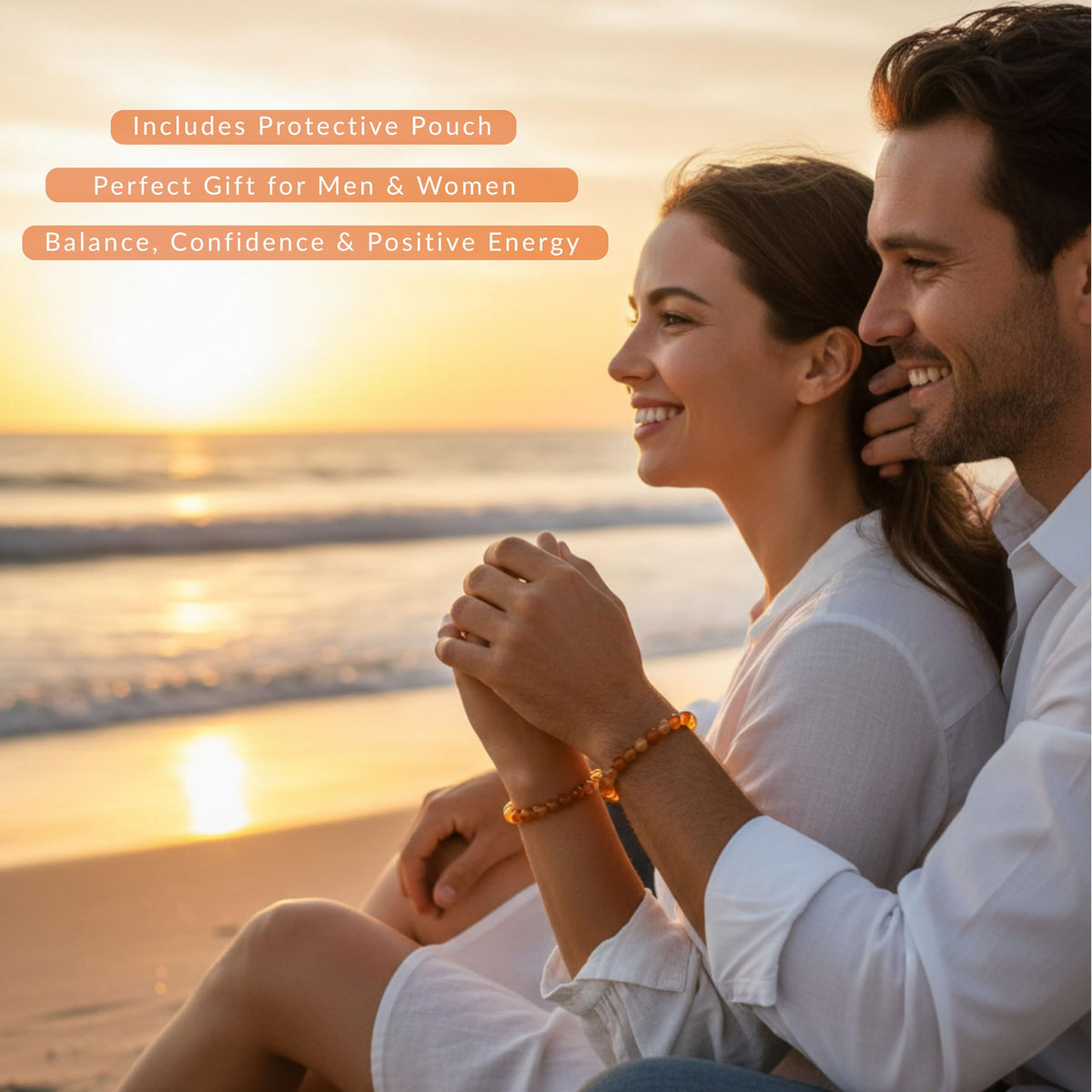 Cherry Tree Collection Carnelian Beaded Bracelet – Genuine 8mm Gemstone Stretch Bracelet for Men & Women – Handmade Crystal Bracelet - (Carnelian - S)