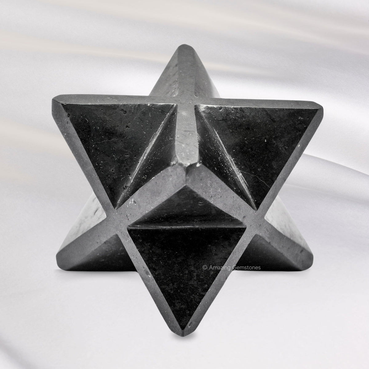 Amazing Gemstone Black Tourmaline Merkaba Crystal - 0.75 Inches Metaphysical Merkaba Star for Meditation - Energetic Tetrahedron Crystal and Healing Stones for Spiritual Growth and Healing (15-20mm)
