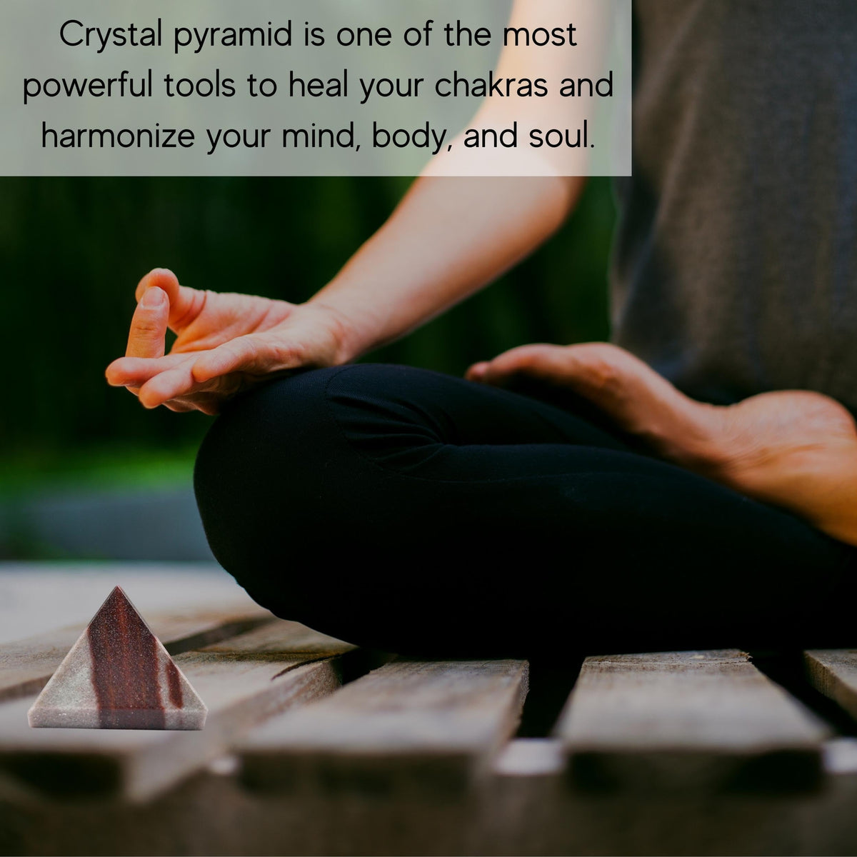 Amazing Gemstone Narmada Shiva Lingam Pyramid Crystal Healing Stones - 1" Great Pyramid Figurine of Natural Stone Pyramid for Meditation, Reiki, Chakra Balancing and Crystal Pyramids Grid