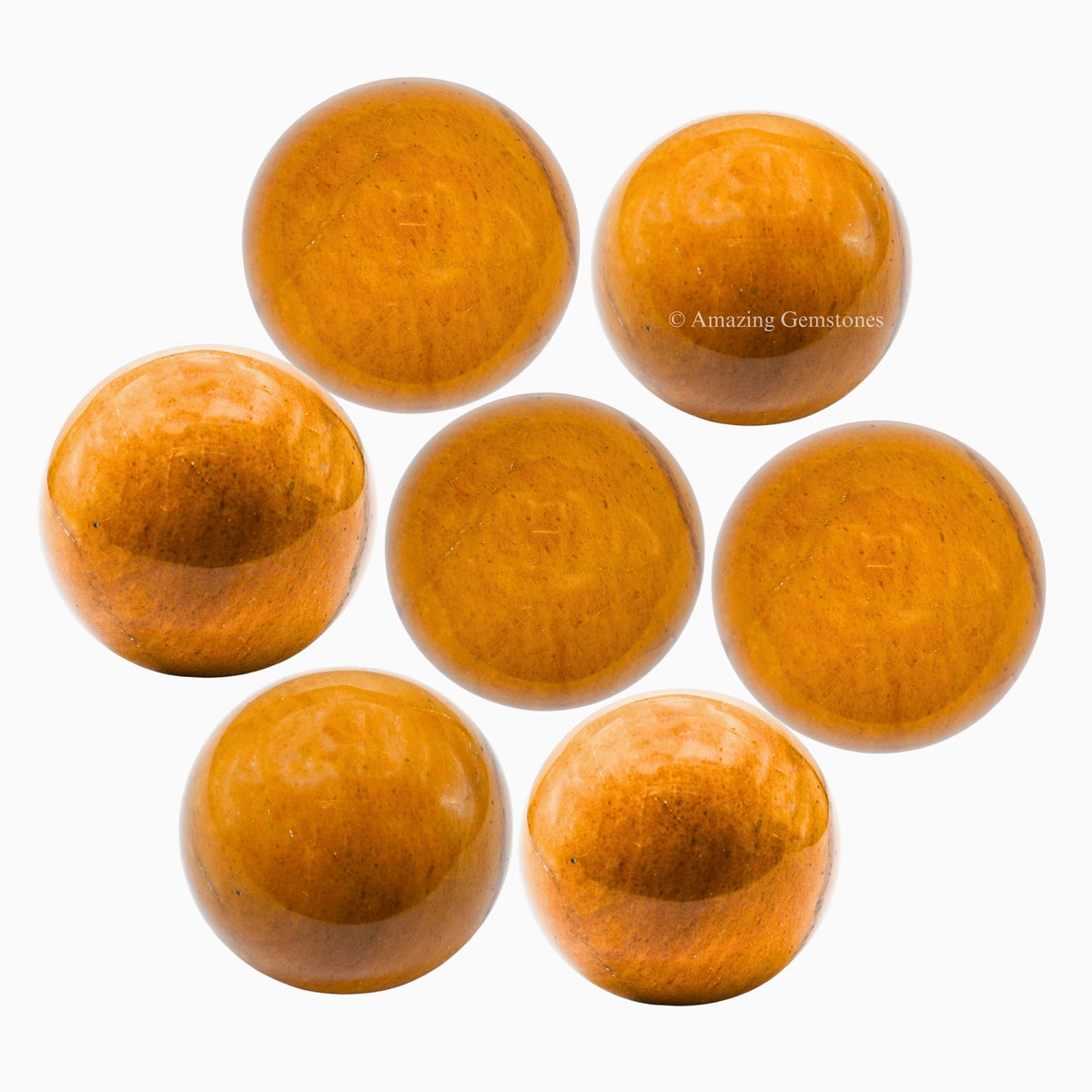 Amazing Gemstone Yellow Jasper Crystal Ball - 1 Inches Crystal Sphere Meditation Balls for Witchcraft and Decorative Balls - Crystals and Healing Stones Beginners Gift (Pack of 1)