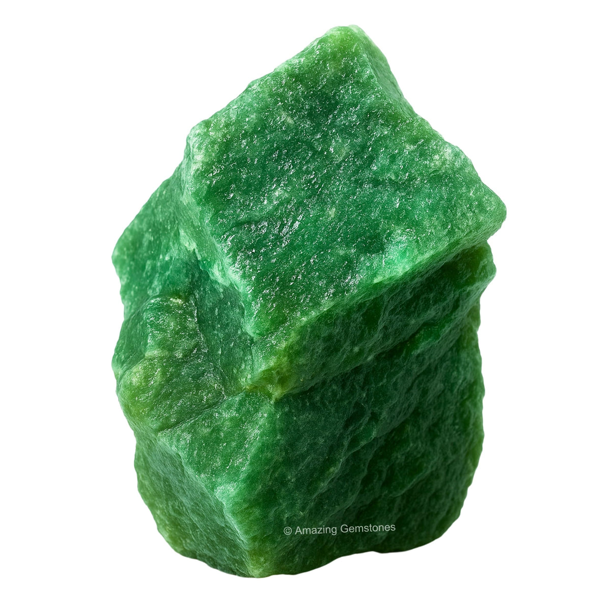 Amazing Gemstone Dark Green Aventurine Raw Crystals and Healing Stones, Natural Rocks for Tumbling - DIY Raw Stones and Crystals, 2 Pieces