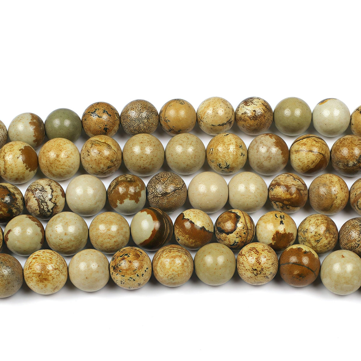 MJDCB AAA Natural Picture Beads Stone Beads for DIY Bracelet Making Strand 15" (8mm)