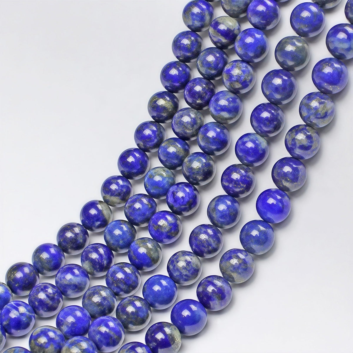 MJDCB Natural Lapis Lazuli Gemstone Loose Beads Round 10mm Energy Stone Healing Power for Jewelry Making