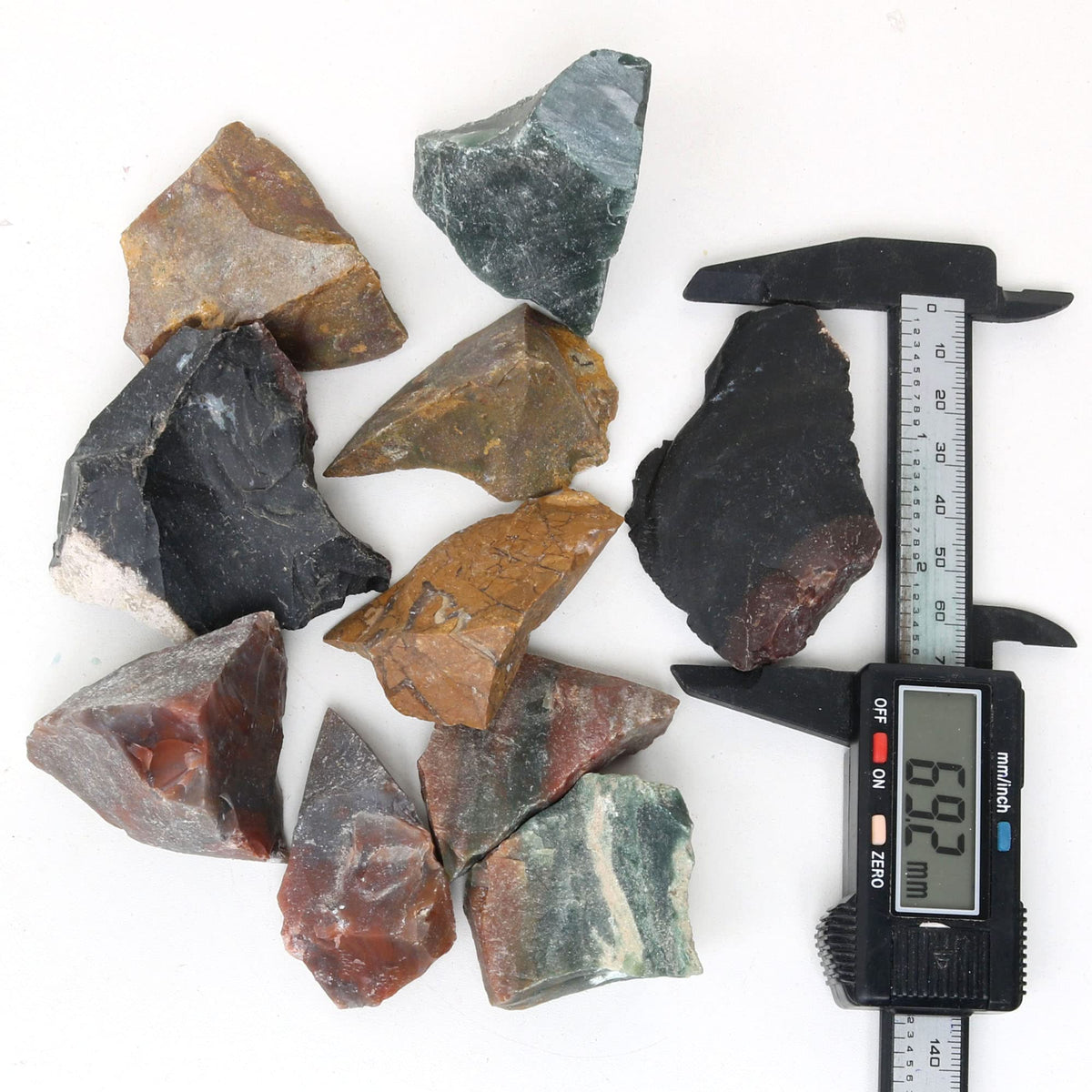 REAL-GEMS Natural Raw Healing Crystals Rough Stones for Tumbling, Cabbing, Polishing, Wire Wrapping, Wicca & Reiki Crystal Healing, Mix Gemstones,7 Chakra (Multi Opal)