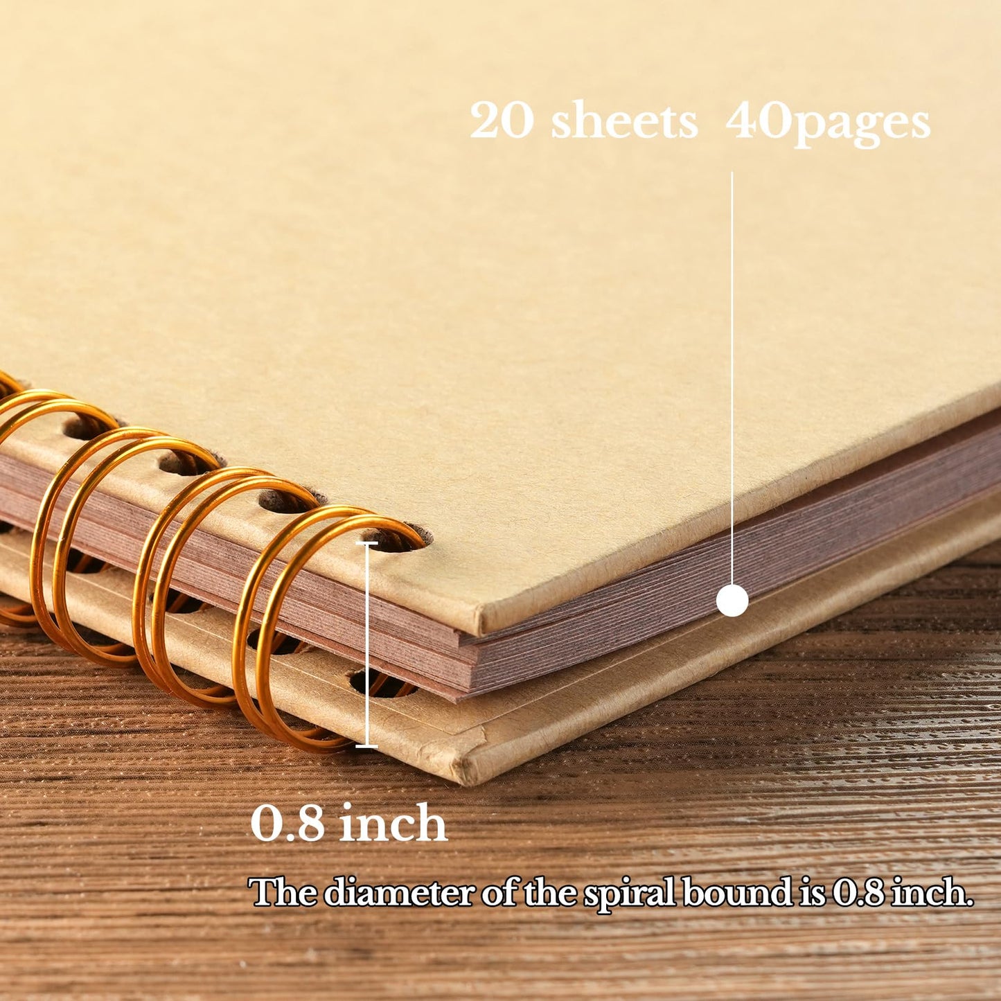 potricher 10 x 10 Inch DIY Scrapbook Album 40 Pages Hardcover Kraft Paper Scrap Book Photo Albums Memory Book for Wedding and Anniversary Family (Yellow, 10 Inch)