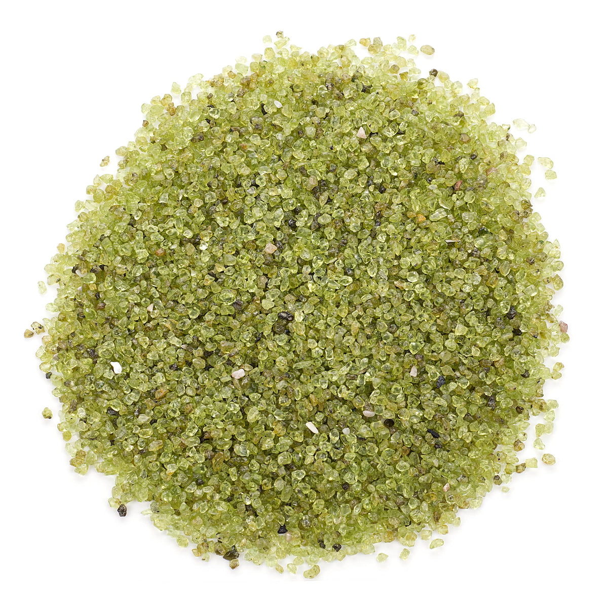 Cherry Tree Collection 1/2 Pound Polished Tumbled Gemstone Chips, Pebbles, Crystal Chips Bulk for Jewelry Making, Healing, Plants, Succulents, Aquariums, Decoration, Chakra (Peridot-S)