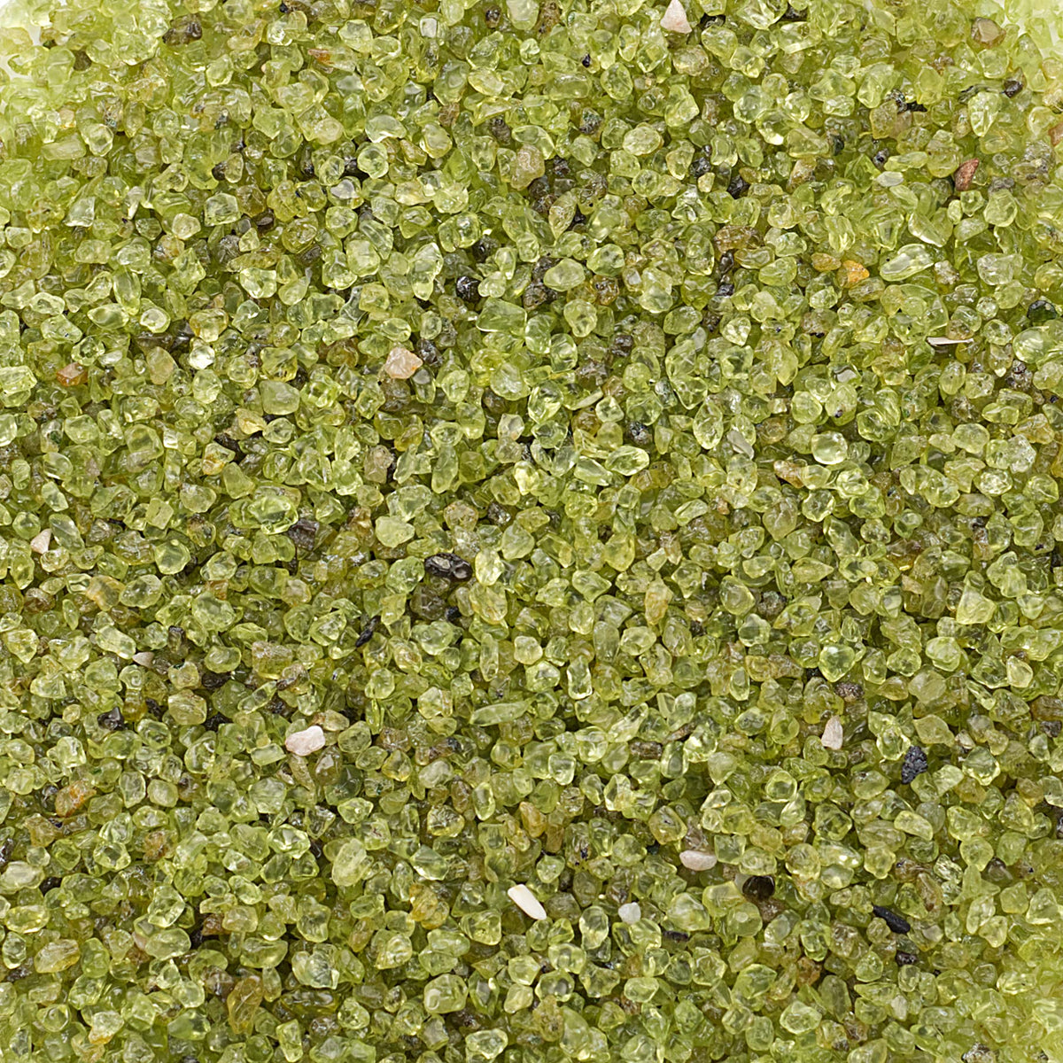Cherry Tree Collection 1/2 Pound Polished Tumbled Gemstone Chips, Pebbles, Crystal Chips Bulk for Jewelry Making, Healing, Plants, Succulents, Aquariums, Decoration, Chakra (Peridot-S)