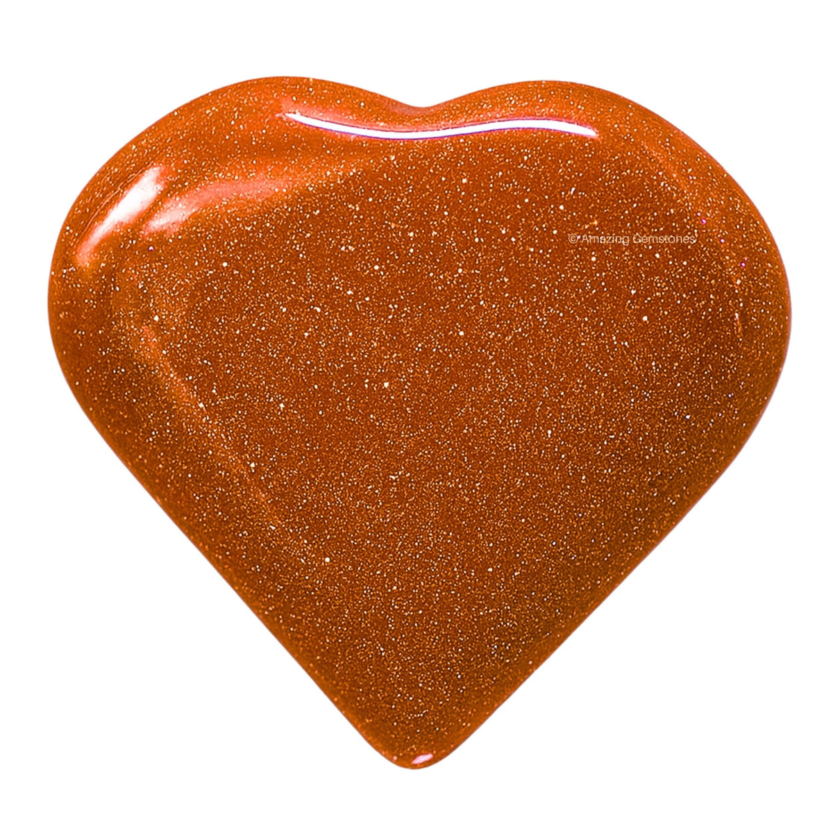 Amazing Gemstone Red Goldstone Stone Heart - Pack of 2 Crystal Heart Stones Rocks - Corazones De Piedra Crystals and Healing Stones Heart Shaped Crystal - Stocking Stuffers Gifts