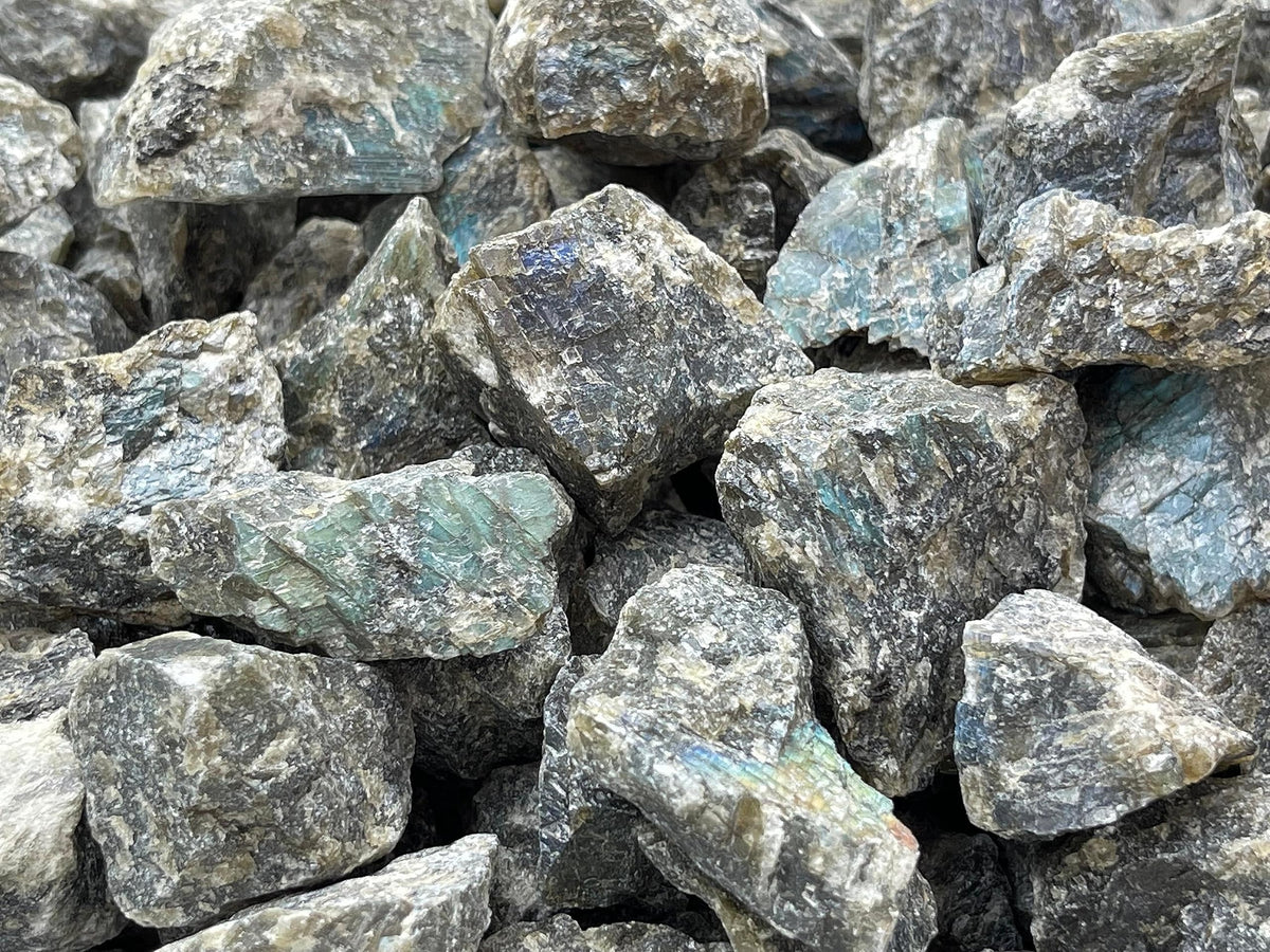 GAF TREASURES Wholesale Raw Labradorite Crystals, Natural Labradorite Stone, Natural Rough Labradorite Crystals, Labradorite Rough, Labradorite Healing Crystals (Labradorite, 0.5 Pound)