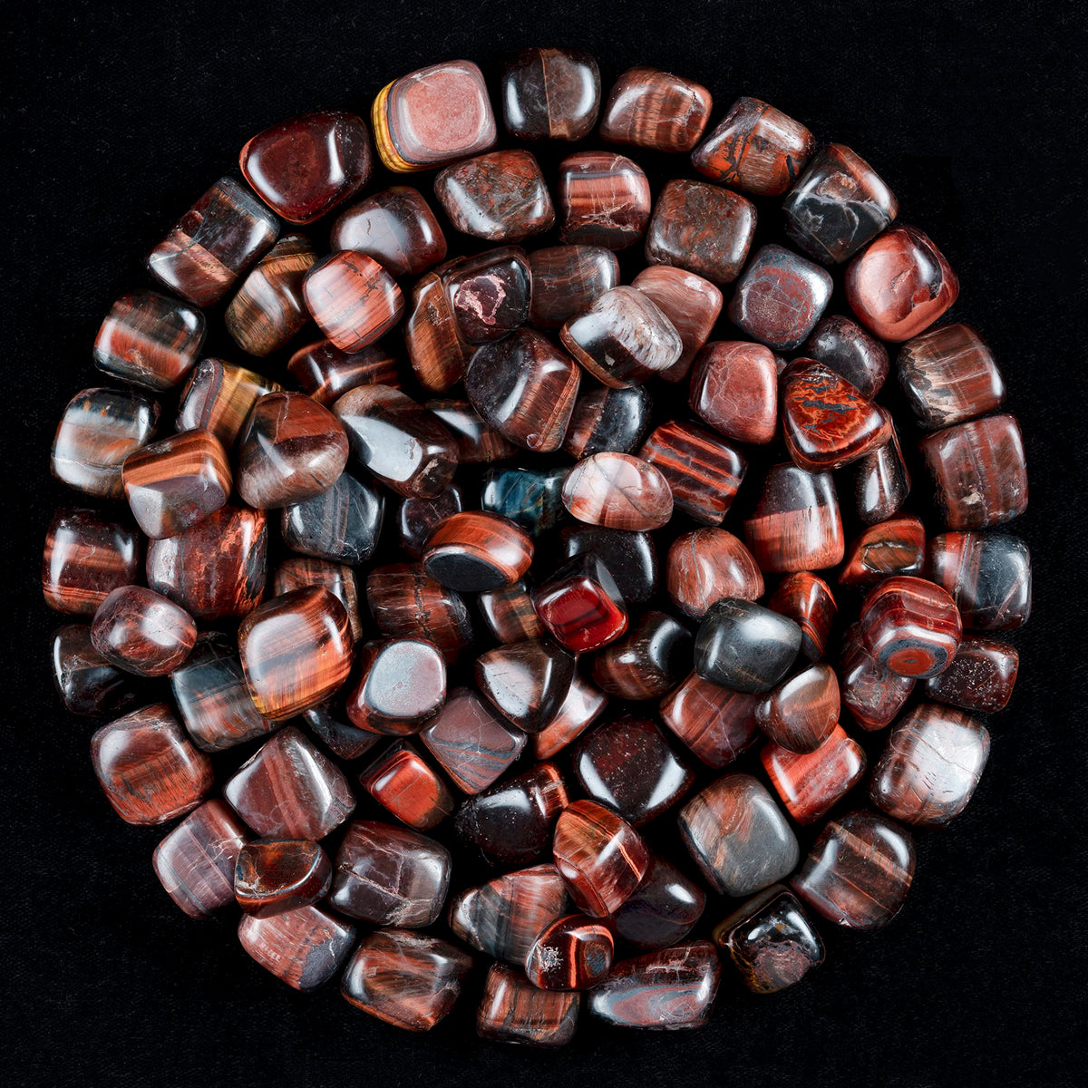 "Crocon 1LB Red Tiger Eye Tumble Stones and Crystals Bulk 2000+ Carats Natural Crystal Kit for Reiki Healing Crystal Polished, Tumble Stones, Chakra Balancing, Reiki Gift, Home Decor Size : 20-25 mm"