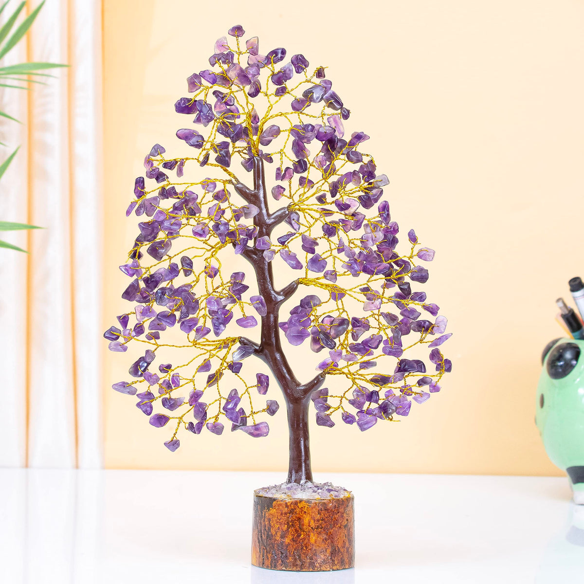 Crocon® Amethyst Tree of Life, Birthday Gifts for Women & Men, Purple House Decor for Shelf Healing Crystals, Spiritual Gift Purple Decor, House Warming Gifts New Home, Birthday Gift for Mom Sister