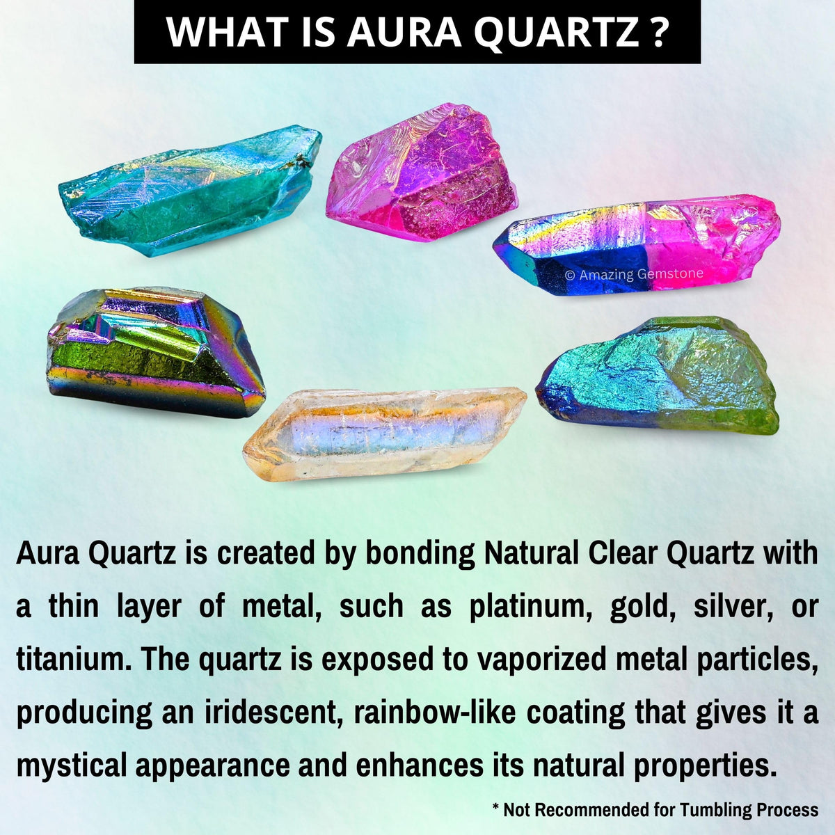 Amazing Gemstone 2 Pieces Aqua Aura Quartz Raw Pencil Points Crystals and Healing Stones, Natural Rocks for Meditation and DIY Raw Point Stones and Crystals