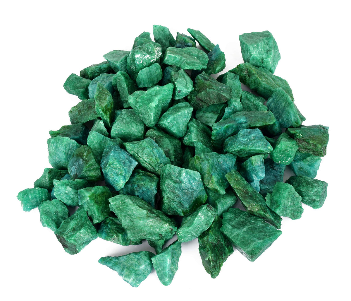 GEMHUB Green Emerald Gemstones Lot Natural Loose Raw Stones for Jewelry Making Pendants Necklaces Rings