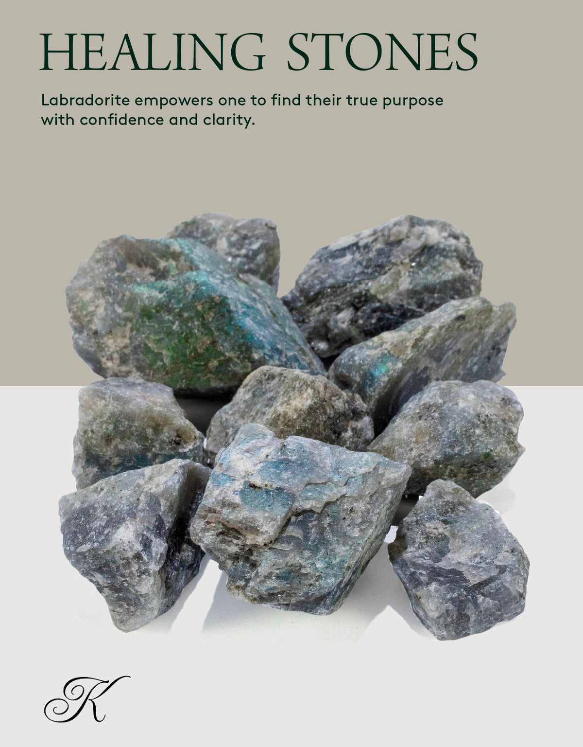KALIFANO Rough Labradorite 10 Stone Bulk Bundle with Healing & Calming Effects - AAA Grade High Energy Raw Labradorita - Reiki Crystal Used for Rock Tumbling and Lapidary (Family Owned and Operated)
