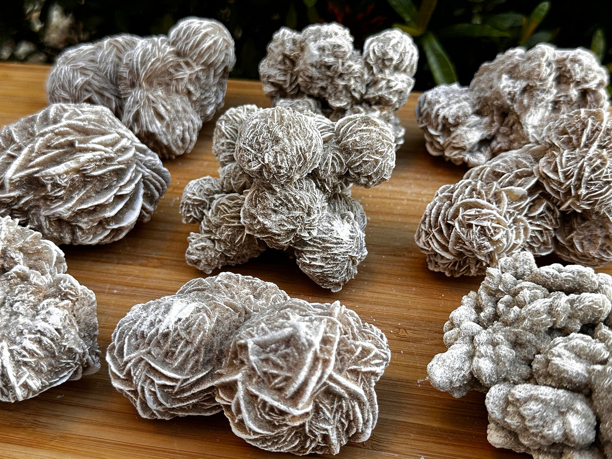 GAF TREASURES XL Raw Desert Rose, 3-4" Natural Rough Desert Rose, Desert Rose Rough, Desert Rose Healing Rough Crystal (Desert Rose, 0.5-1 lb)