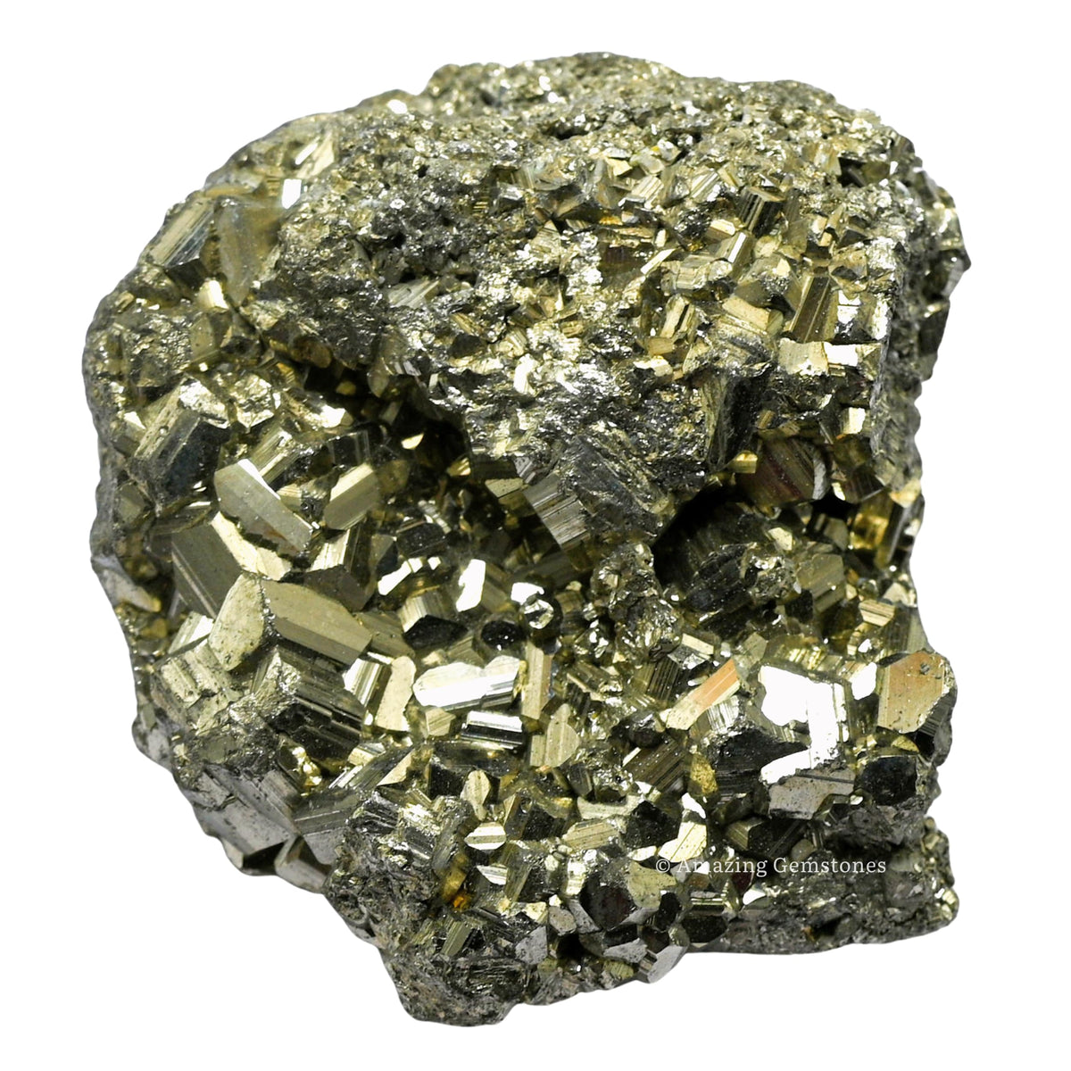 Amazing Gemstone Small Pyrite Crystal Stone Cluster Samples - Extra Large High Energy Natural Iron Pyrite Stone Pirita Piedra Original with Healing Properties (40-80 Gram)