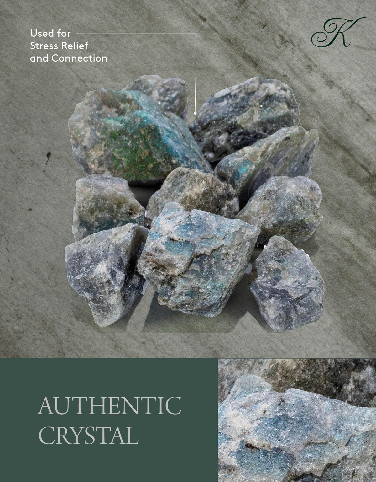 KALIFANO Rough Labradorite 10 Stone Bulk Bundle with Healing & Calming Effects - AAA Grade High Energy Raw Labradorita - Reiki Crystal Used for Rock Tumbling and Lapidary (Family Owned and Operated)