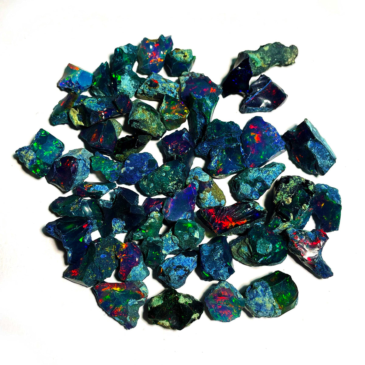 Black Opal Rough 5 Pcs 7x10 mm AAA Quality Black Opal Raw,Natural Ethiopian Opal Gemstone Rough, Welo Multi Fire BlackOpal