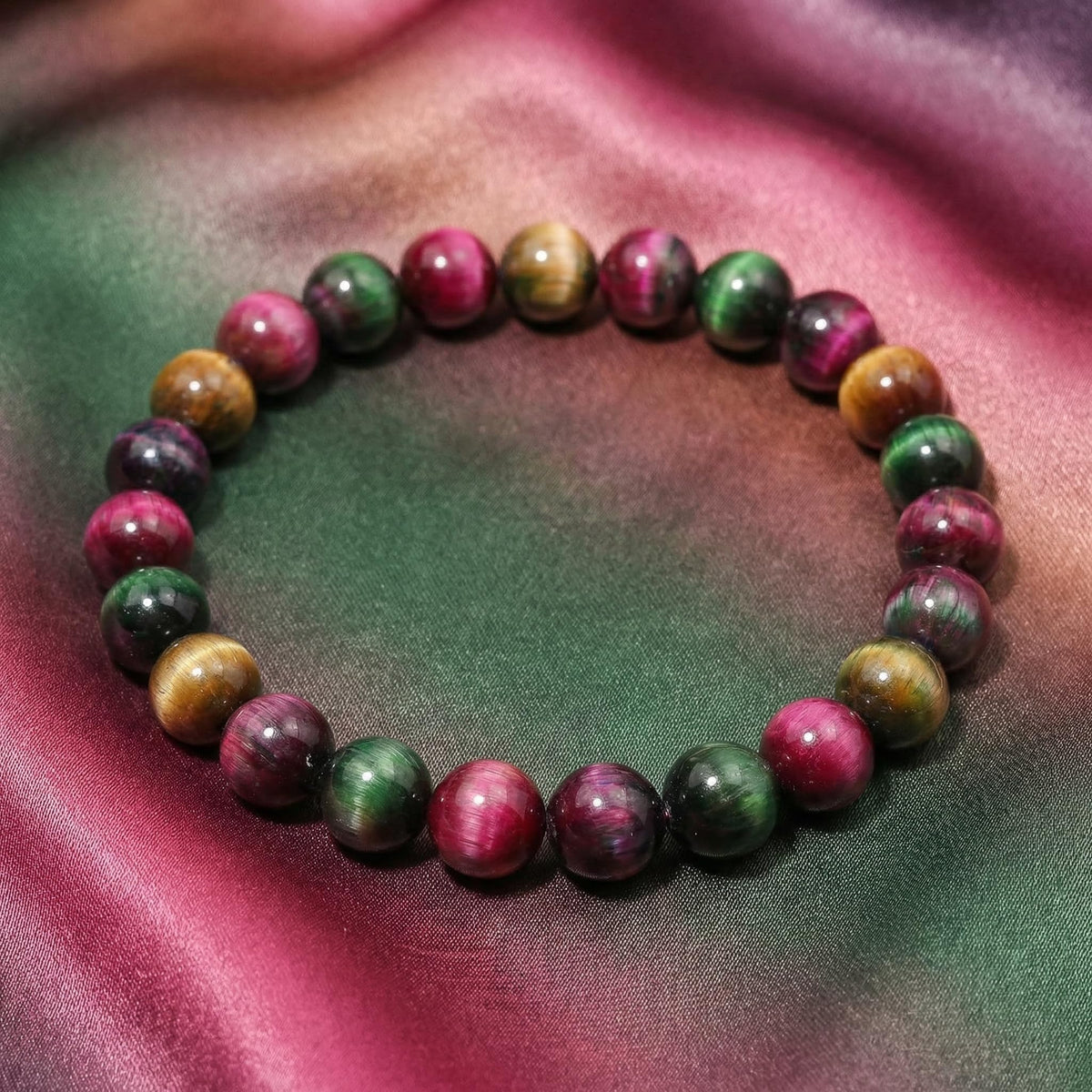 Yochus Natural Tiger Eye Beads, 60Pcs 6MM Onyx Agate Color Enhance Round Loose Beads Bulk, DIY Charm Smooth Gemstone Beads for Jewelry Making(4mm 8mm 10mm 12mm Beads)