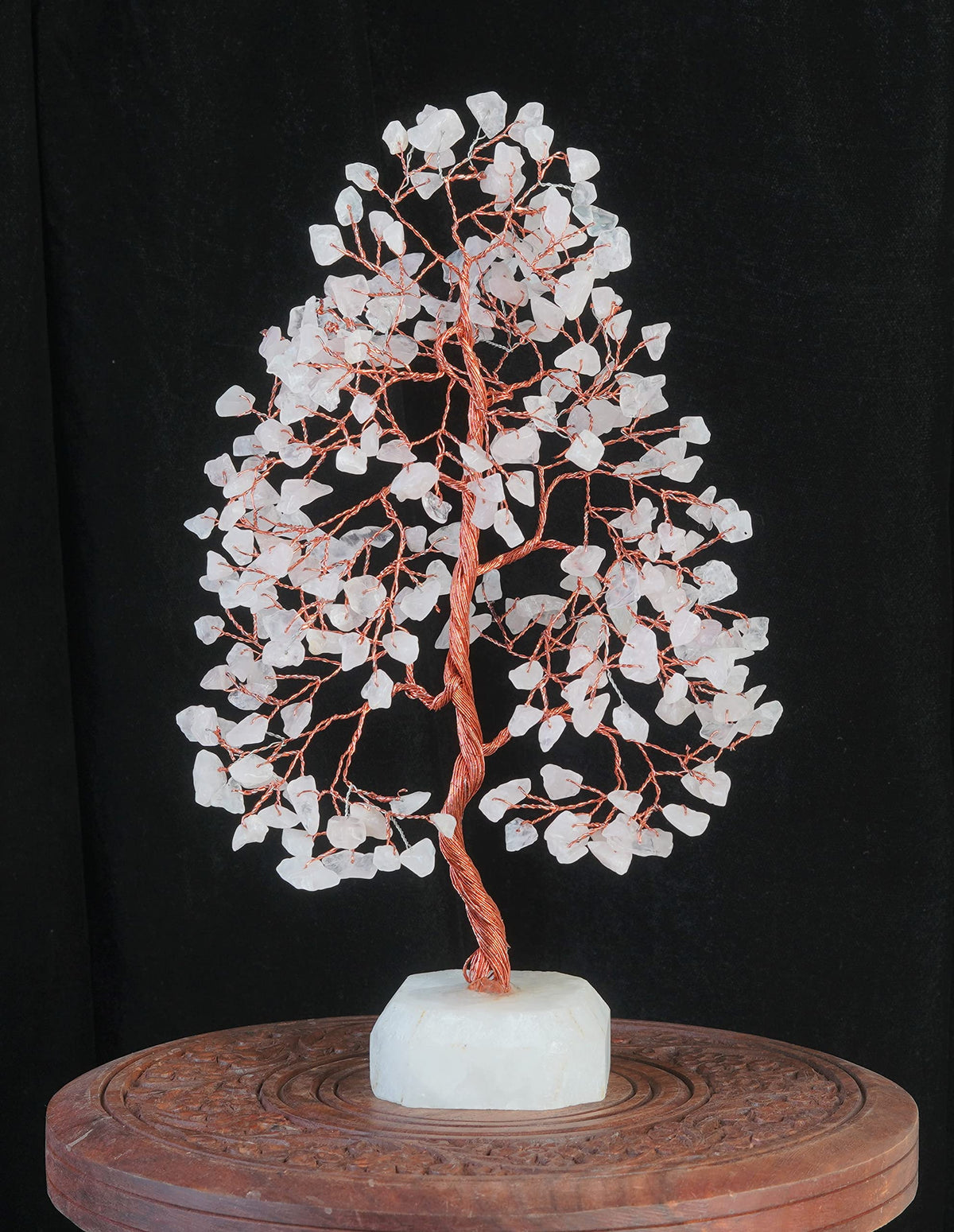 Crocon® Rose Quartz Crystals Tree, Birthday Gifts for Women, Mom, Girlfriend & Sister | Pink Room Decor Healing Crystals | House Warming Gifts Unique Spiritual Present Idea for Woman & Men Decoration