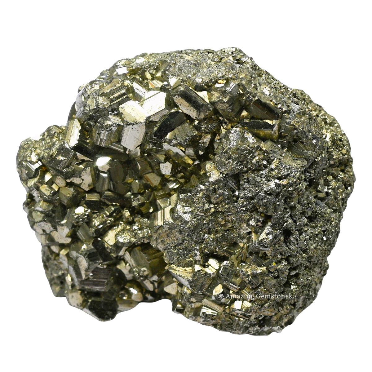 Amazing Gemstone Small Pyrite Crystal Stone Cluster Samples - Extra Large High Energy Natural Iron Pyrite Stone Pirita Piedra Original with Healing Properties (40-80 Gram)