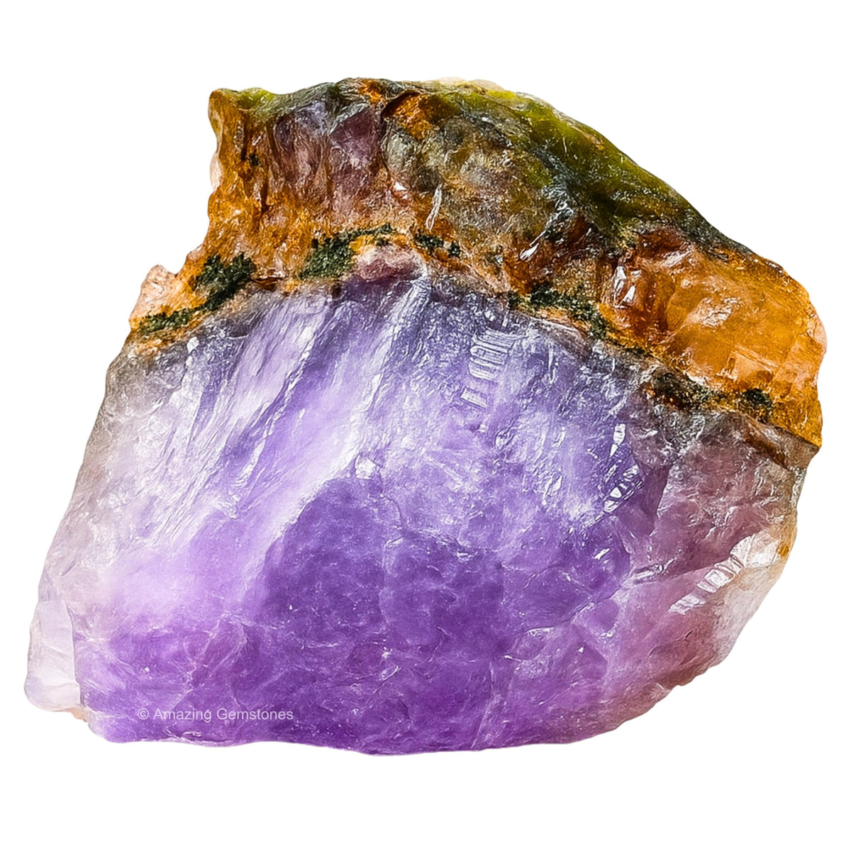 Amazing Gemstone Amethyst Chevron Raw Crystals and Healing Stones, Natural Rocks for Tumbling and DIY Raw Stones and Crystals (1 Piece)