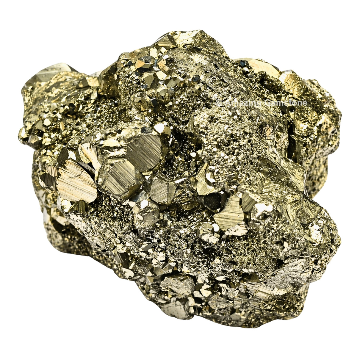 Amazing Gemstone Pyrite Crystal Stone Cluster Samples - Extra Large High Energy Natural Iron Pyrite Stone Pirita Piedra Original with Healing Properties (180-250 Gram)