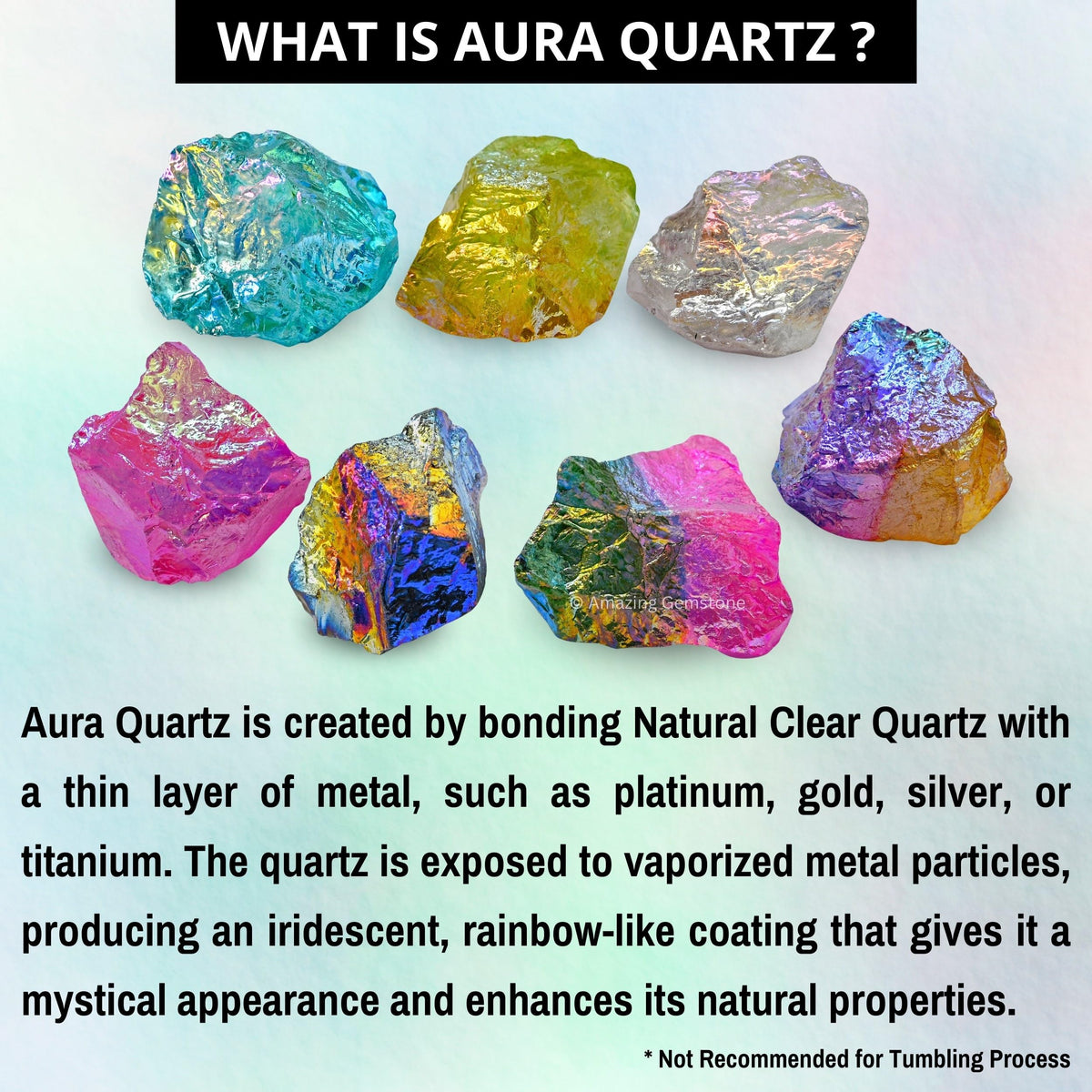 Amazing Gemstone Aqua Aura Quartz Raw Crystals and Healing Stones, Natural Rocks for Meditation - DIY Raw Stones and Crystals, 2 Pieces