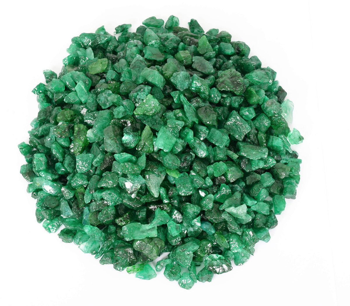 GEMHUB Green Emerald Gemstones Lot Natural Loose Raw Stones for Jewelry Making Pendants Necklaces Rings