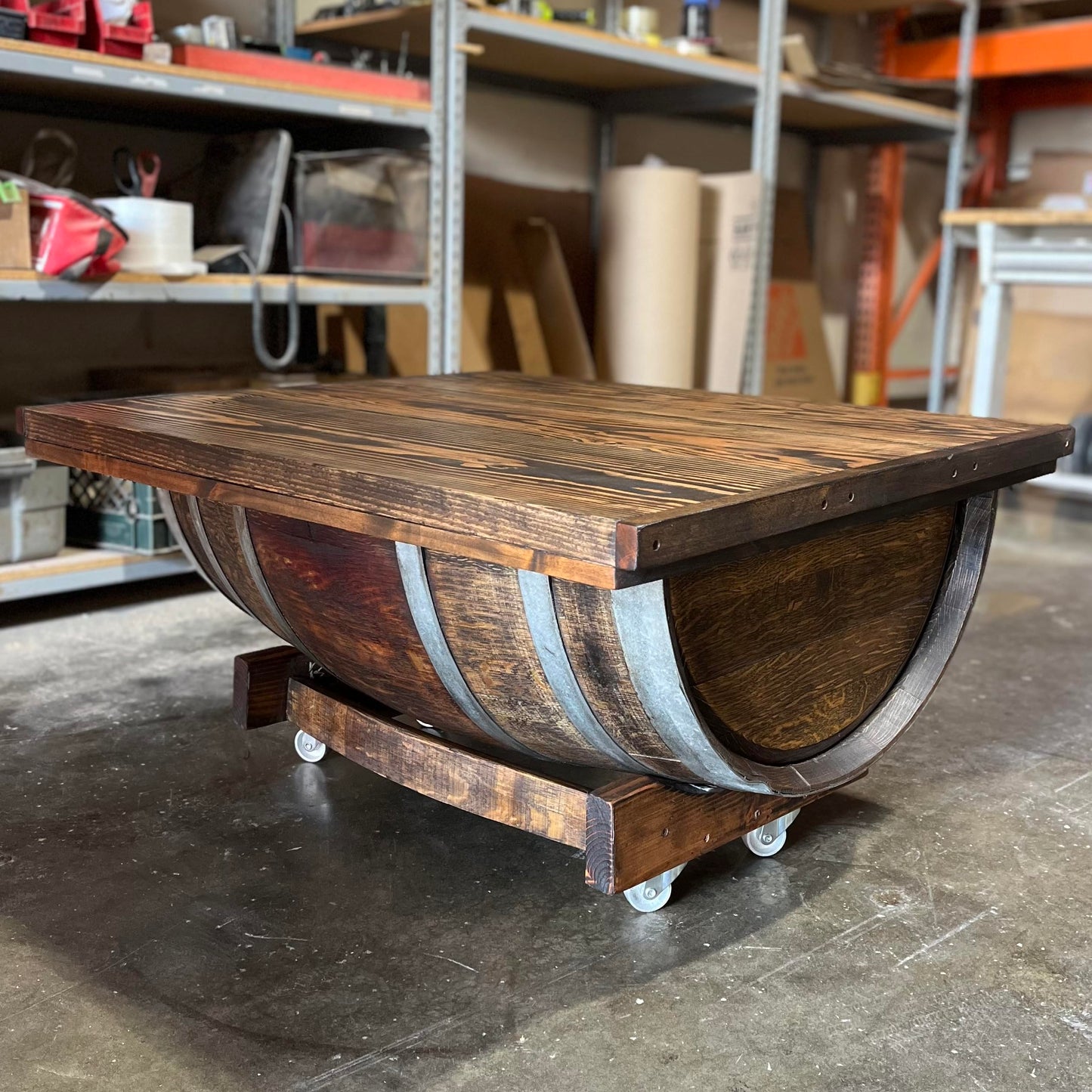 Wine Barrel Coffee Table
