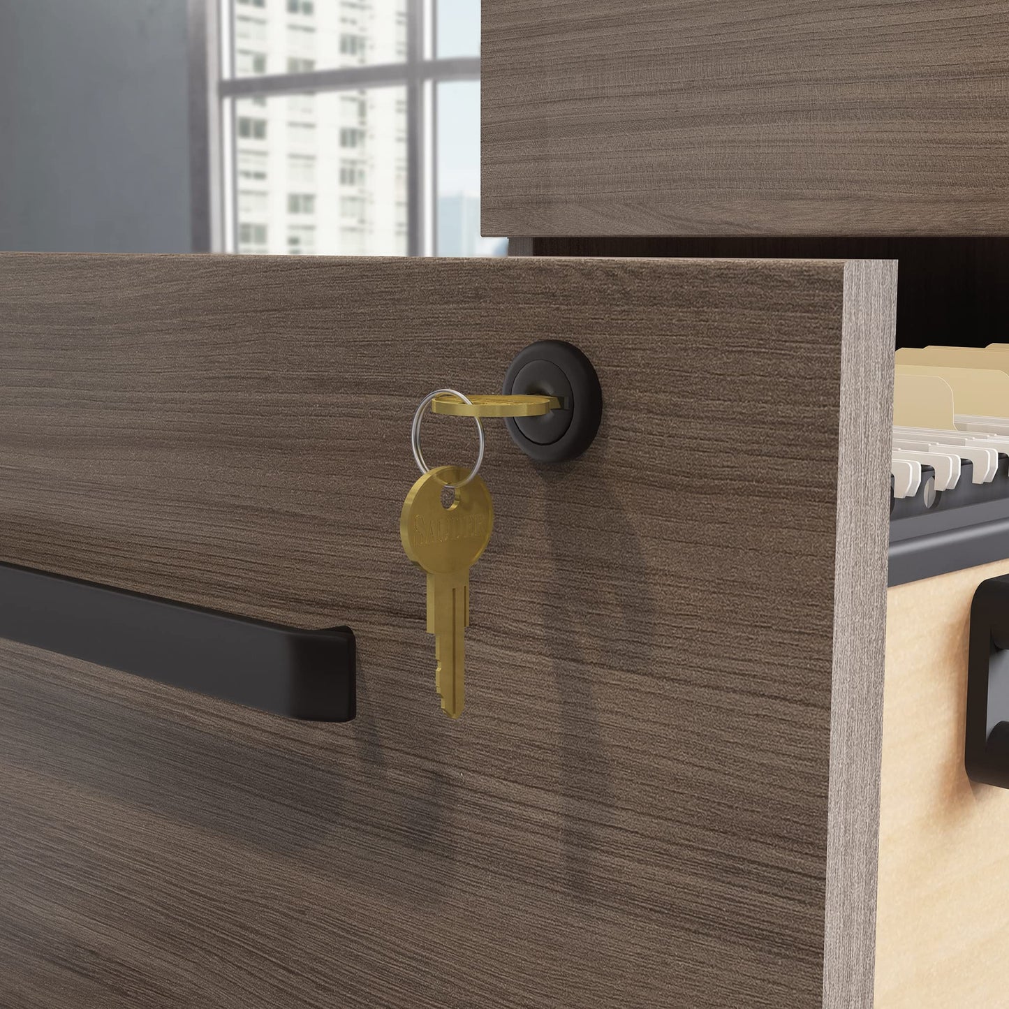 Sauder Affirm 2 Drawer Mobile File, Hudson Elm Finish