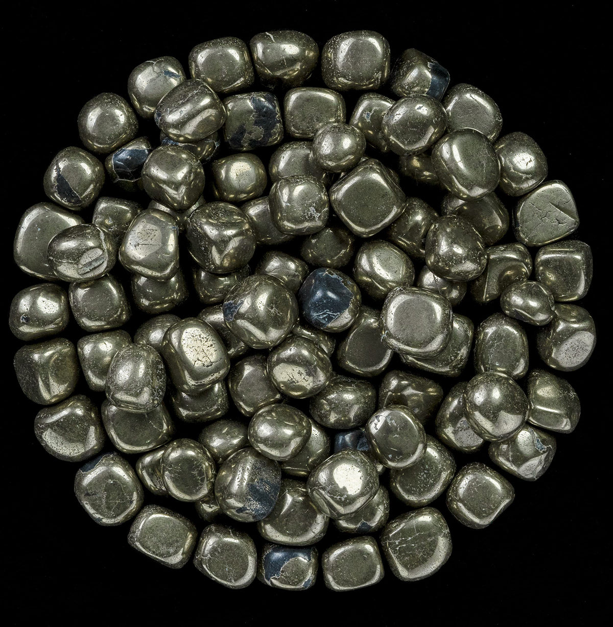 Crocon 1LB Golden Pyrite Tumbled Stones and Crystals Bulk Natural Crystal Kit for Reiki Healing Crystal Polished, Tumble Stones, Chakra Balancing, Good Luck, Reiki Gift, Home Decor Size : 20-25 mm