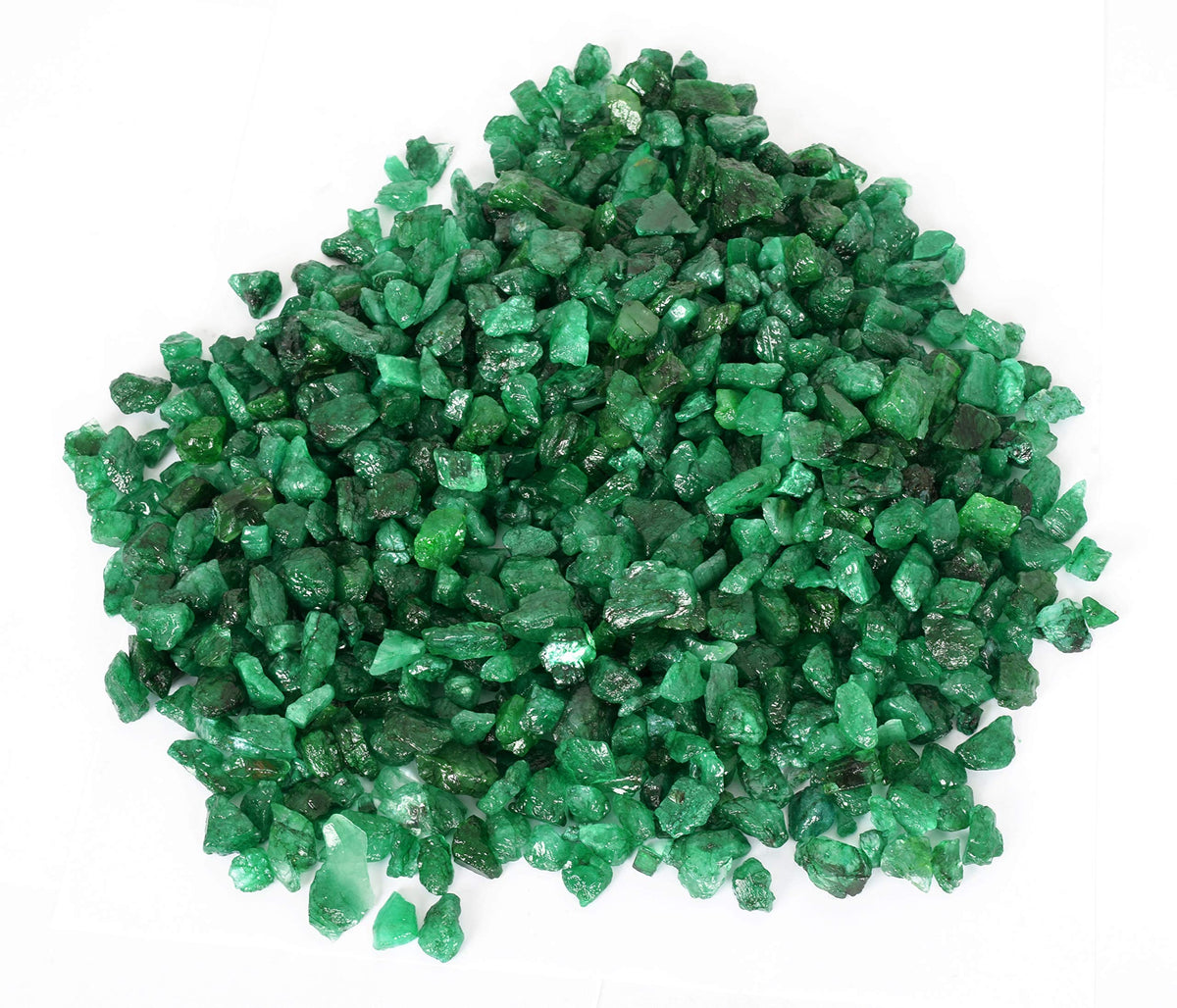 GEMHUB Green Emerald Gemstones Lot Natural Loose Raw Stones for Jewelry Making Pendants Necklaces Rings