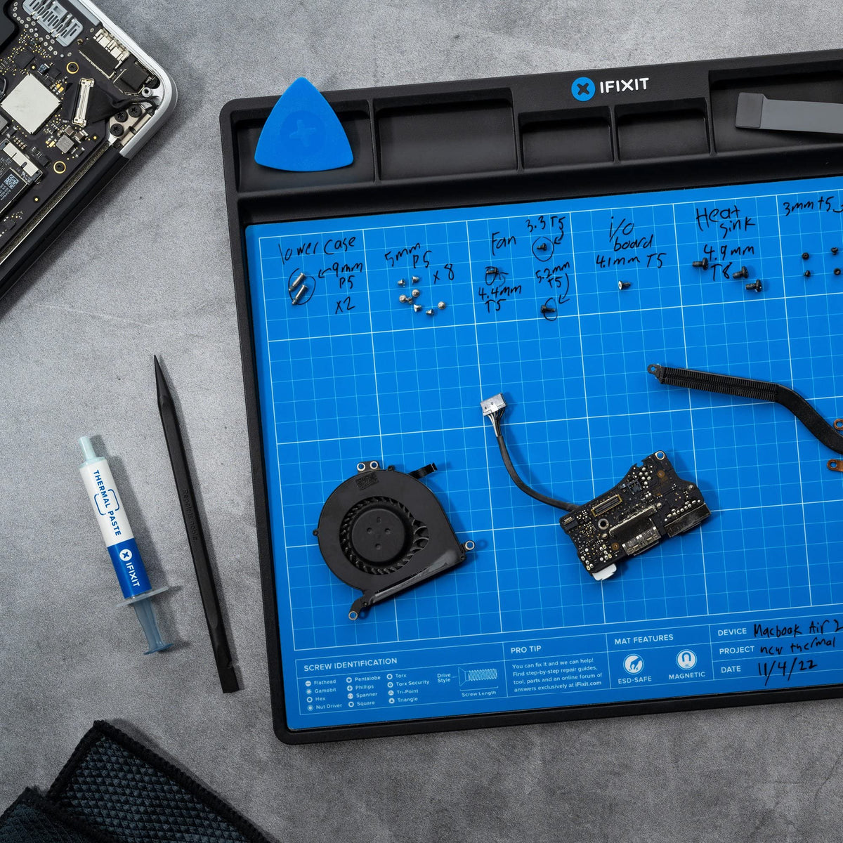iFixit FixMat - Magnetic Electronic Repair Screws and Parts Organizer