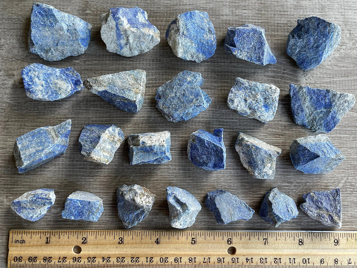 GAF TREASURES Wholesale Raw Lapis Lazuli Crystals, Natural Lapis Lazuli Stone, Natural Rough Lapis Lazuli Crystals, Lapis Lazuli Rough, Healing Crystals (Lapis Lazuli, 0.25 Pound)