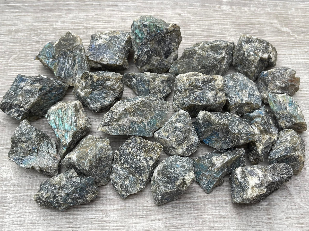 GAF TREASURES Wholesale Raw Labradorite Crystals, Natural Labradorite Stone, Natural Rough Labradorite Crystals, Labradorite Rough, Labradorite Healing Crystals (Labradorite, 0.5 Pound)